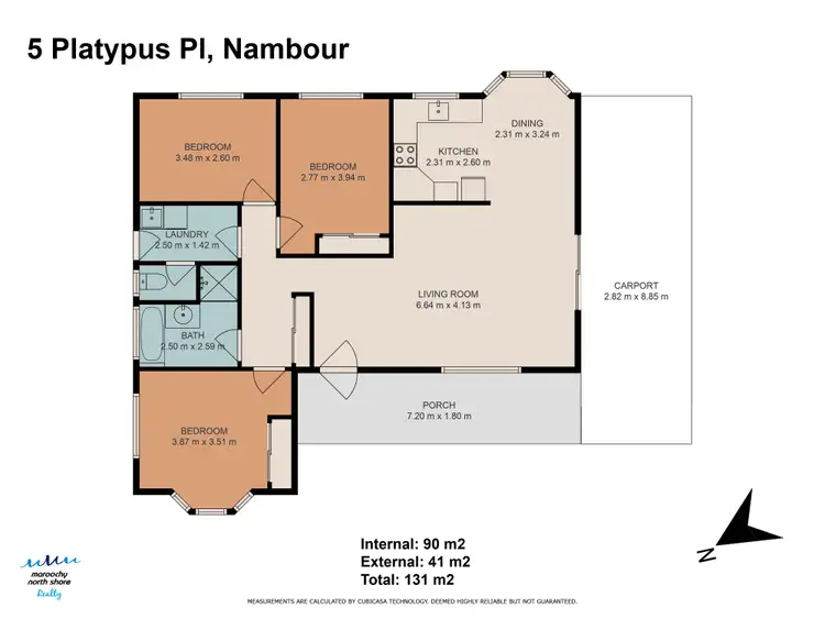 Floorplan of Homely house listing, 5 Platypus Pl, Nambour QLD 4560