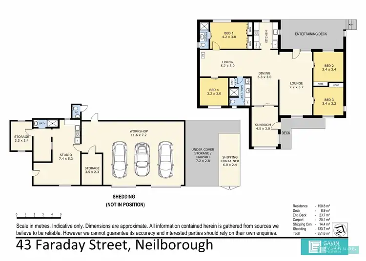 Floorplan of Homely house listing, 43 Faraday St, Neilborough VIC 3570