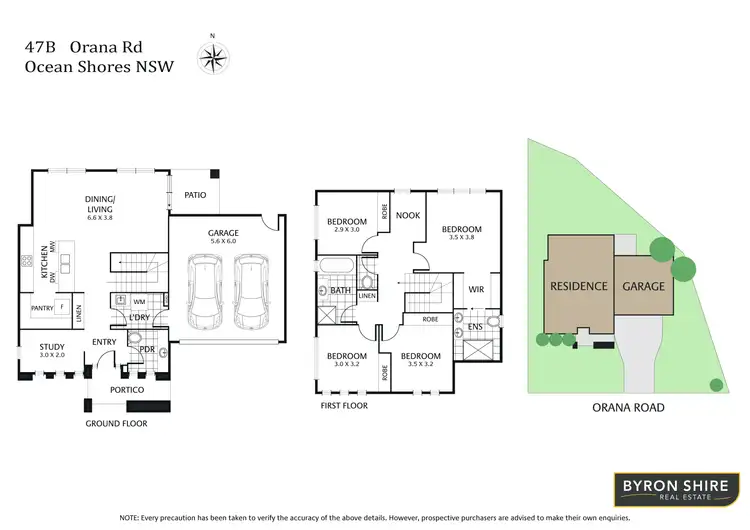 Floorplan of Homely house listing, 47B Orana Rd, Ocean Shores NSW 2483