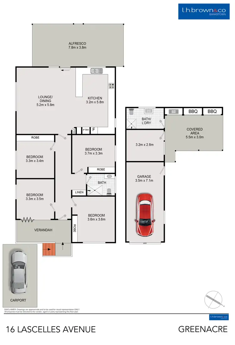 Floorplan of Homely house listing, 16 Lascelles Ave, Greenacre NSW 2190