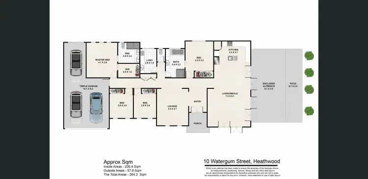 Floorplan of Homely house listing, 10 Watergum St, Heathwood QLD 4110