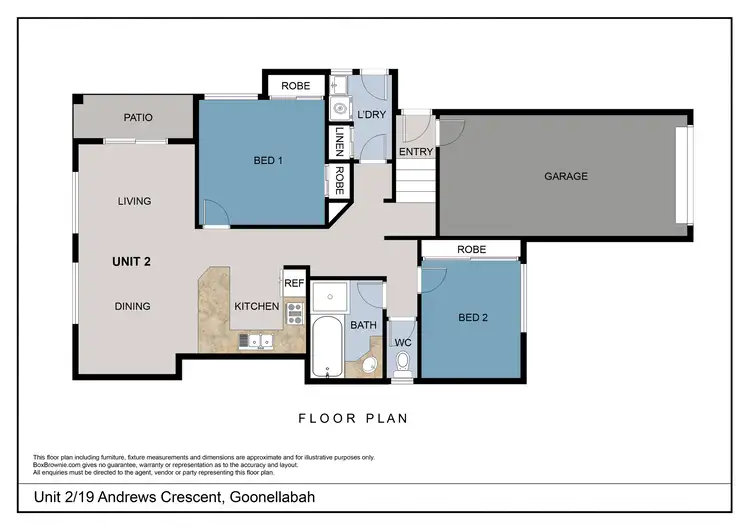Floorplan of Homely unit listing, Unit 1 & 2/19 Andrews Cres, Goonellabah NSW 2480