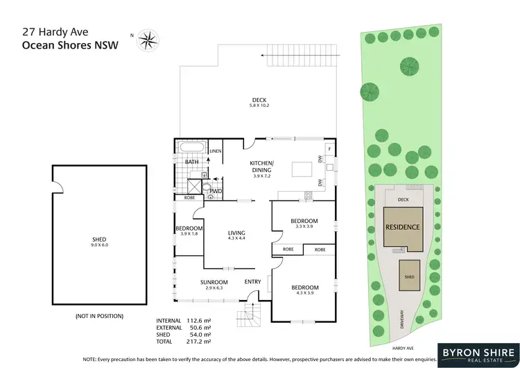 Floorplan of Homely house listing, 27 Hardy Ave, Ocean Shores NSW 2483