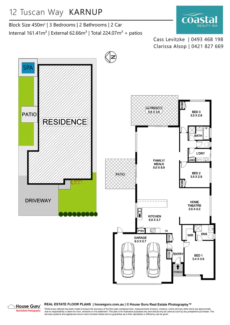Floorplan of Homely house listing, 12 Tuscan Way, Karnup WA 6176
