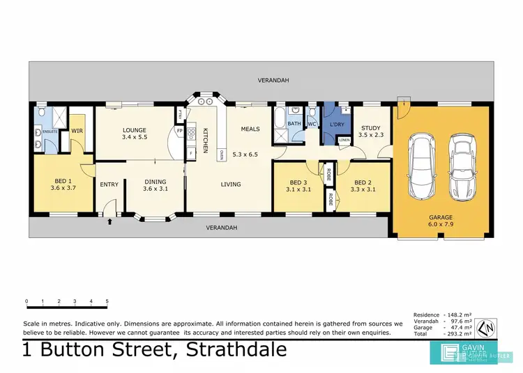 Floorplan of Homely house listing, 1 Button St, Strathdale VIC 3550