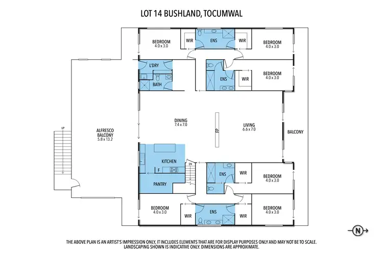 Floorplan of Homely house listing, Lot 14 Bushlands Road, Tocumwal NSW 2714