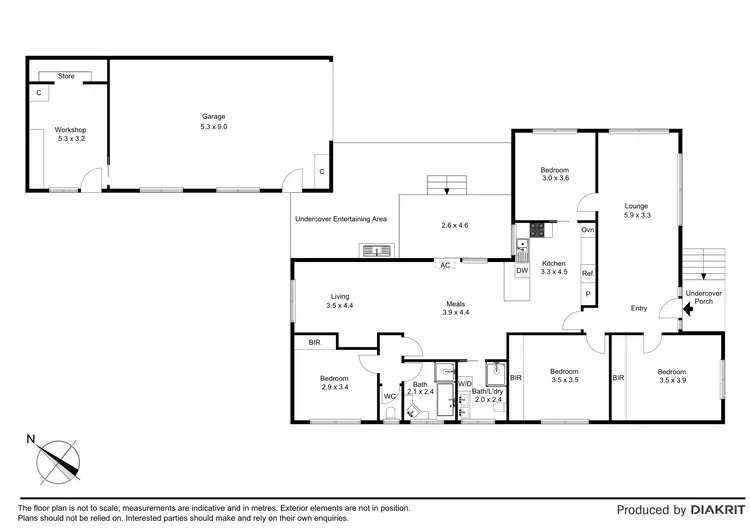 Floorplan of Homely house listing, 39 Ridge Drive, Avondale Heights VIC 3034