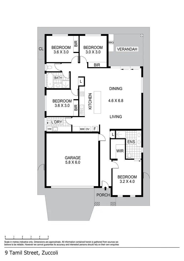 Floorplan of Homely house listing, 9 Tamil Street, Zuccoli NT 832