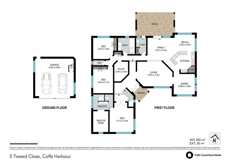Floorplan of Homely house listing, 5 Tweed Cl, Coffs Harbour NSW 2450