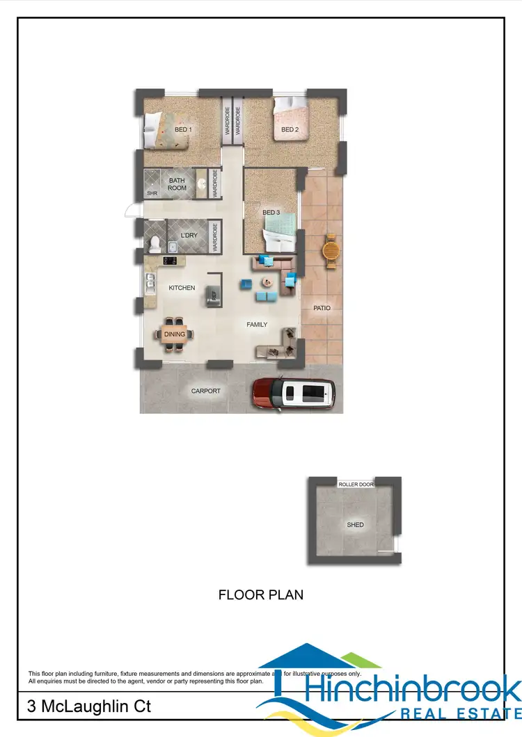 Floorplan of Homely house listing, 3 Mclaughlin Court, Cardwell QLD 4849
