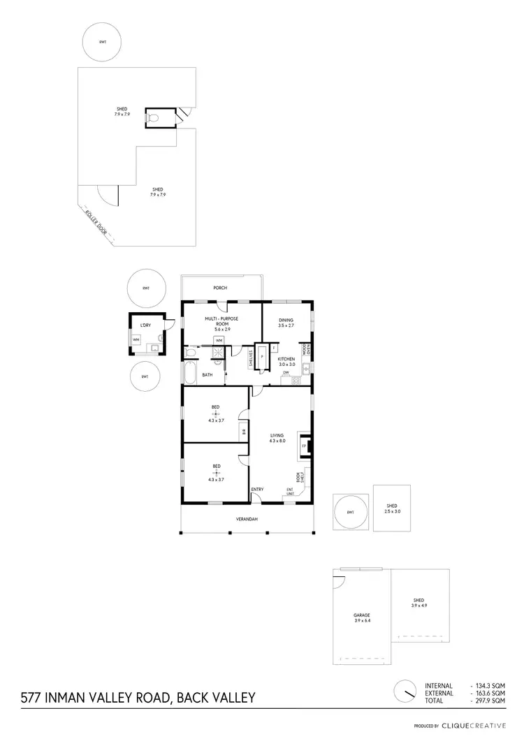 Floorplan of Homely house listing, 577 Inman Valley Rd, Back Valley SA 5211