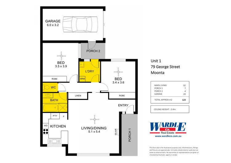 Floorplan of Homely unit listing, Unit 1/79 George St, Moonta SA 5558