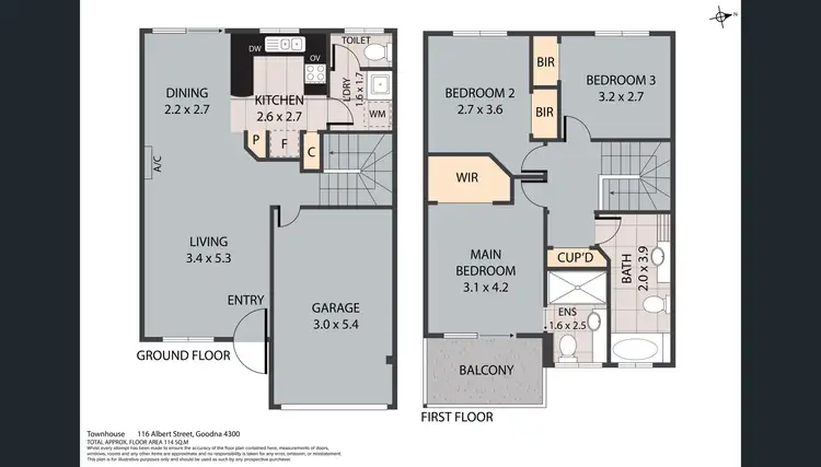 Floorplan of Homely townhouse listing, 67/116 Albert St, Goodna QLD 4300