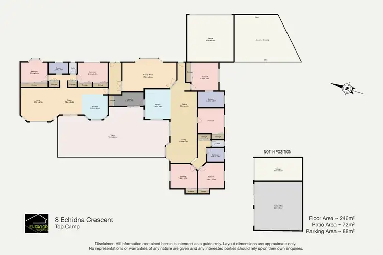 Floorplan of Homely house listing, 8 Echidna Cres, Top Camp QLD 4350