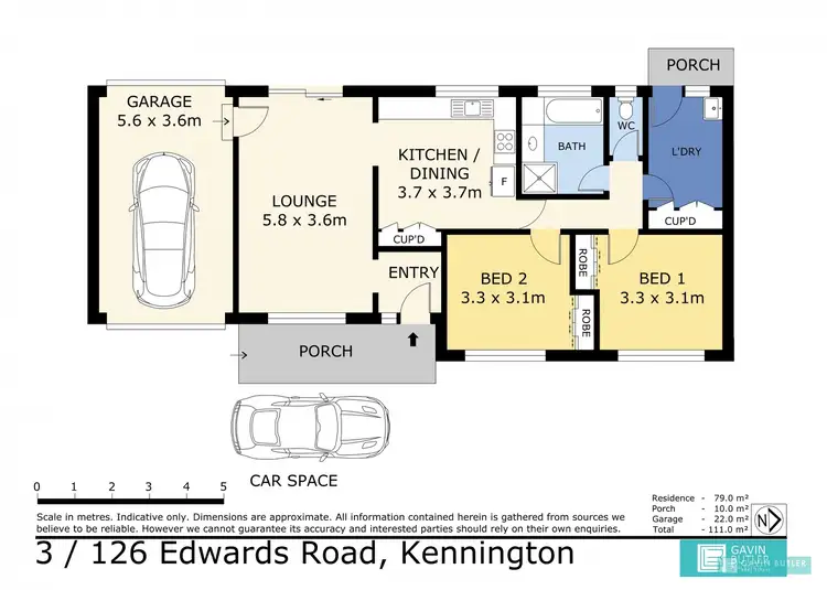 Floorplan of Homely house listing, Unit 3/126 Edwards Rd, Kennington VIC 3550