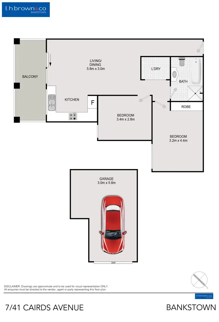 Floorplan of Homely unit listing, Unit 7/41-43 Cairds Ave, Bankstown NSW 2200