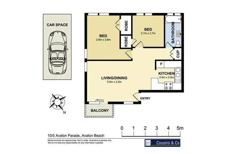 Floorplan of Homely unit listing, 10/5 Avalon Parade, Avalon Beach NSW 2107