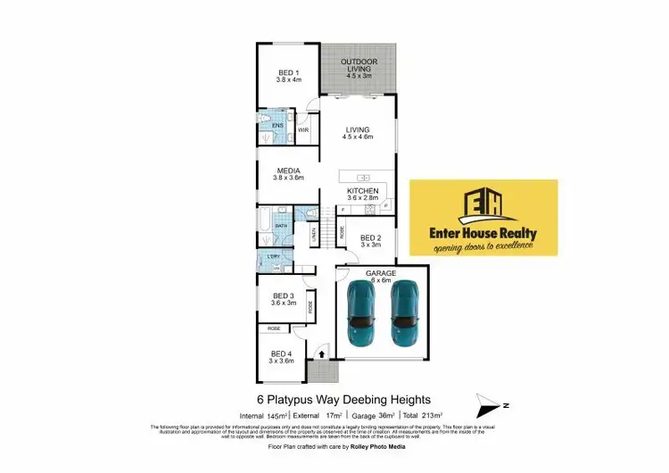 Floorplan of Homely house listing, 6 Platypus Way, Deebing Heights QLD 4306