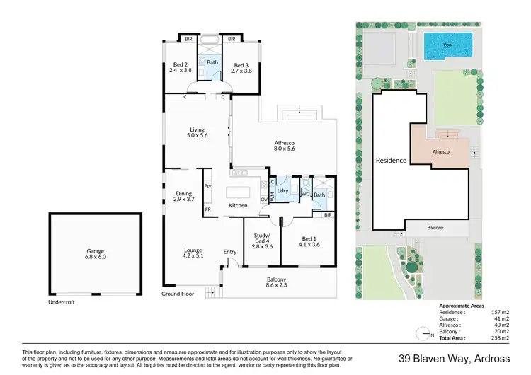 Floorplan of Homely house listing, 39 Blaven Way, Ardross WA 6153