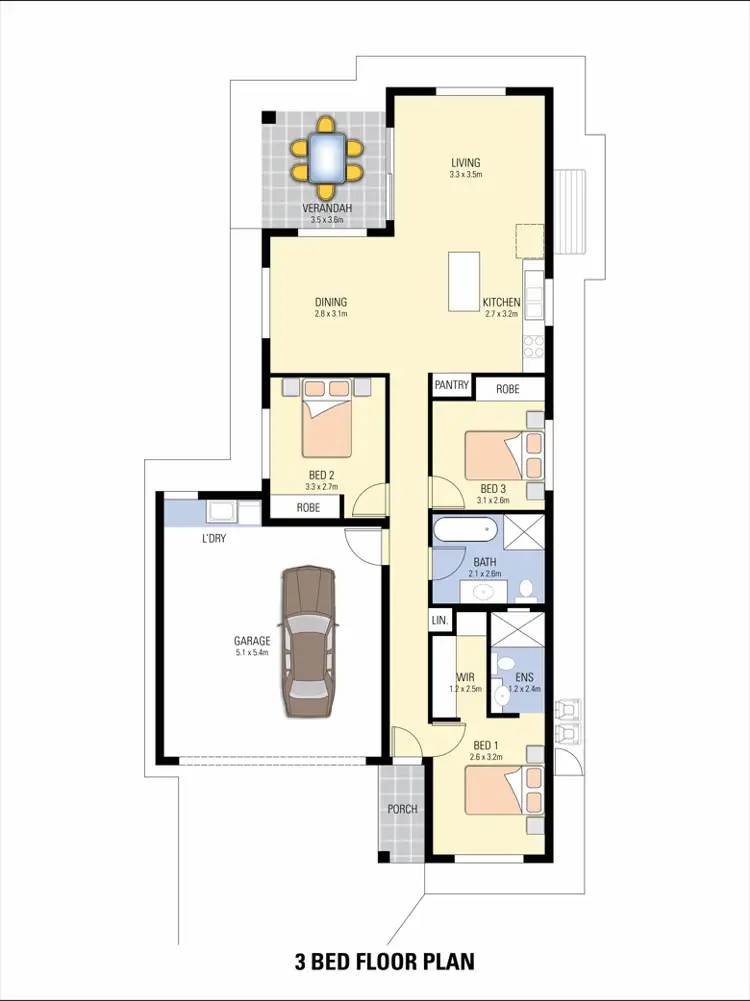 Floorplan of Homely house listing, 62 Ghostgum Crescent, Zuccoli NT 832