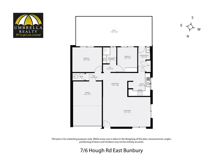 Floorplan of Homely unit listing, Unit 7/6-8 Hough Rd, East Bunbury WA 6230
