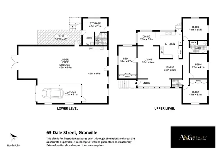 Floorplan of Homely house listing, 63 Dale St, Granville QLD 4650