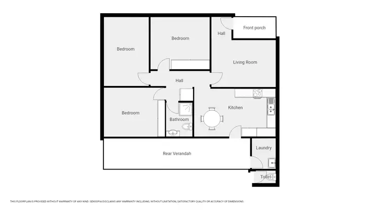 Floorplan of Homely house listing, 6 George Mitchell Sq, Stawell VIC 3380