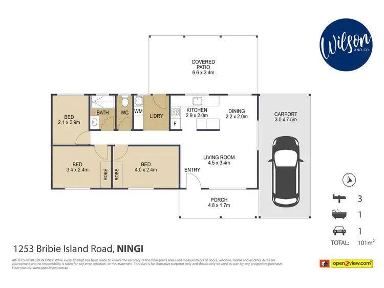 Floorplan of Homely house listing, 1253 Bribie Island Rd, Ningi QLD 4511
