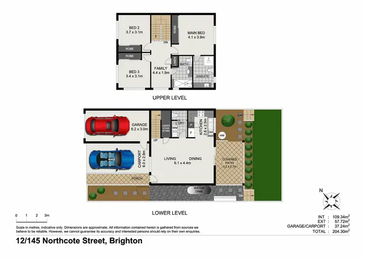 Floorplan of Homely townhouse listing, Unit 12/145 Northcote St, Brighton QLD 4017