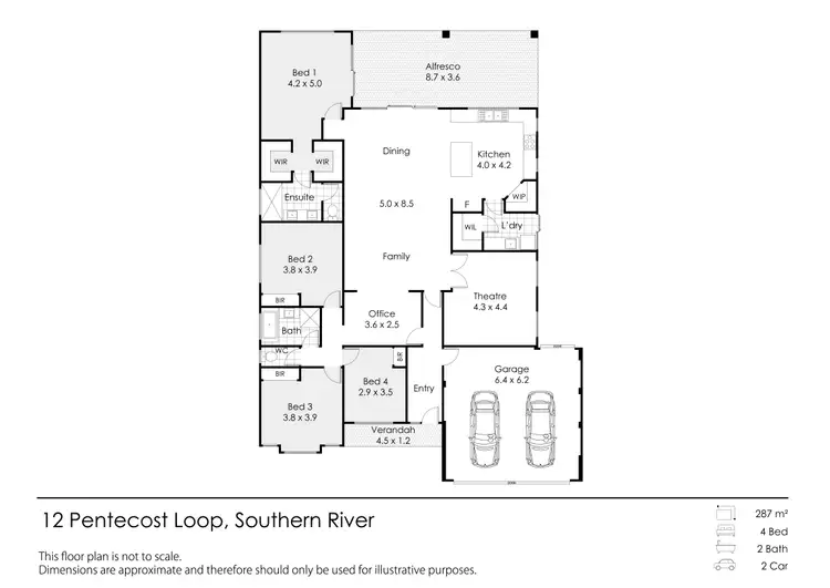 Floorplan of Homely house listing, 12 Pentecost Loop, Southern River WA 6110