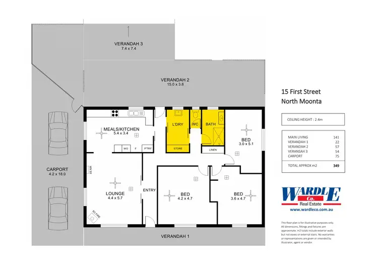 Floorplan of Homely house listing, 15 First St, Moonta SA 5558