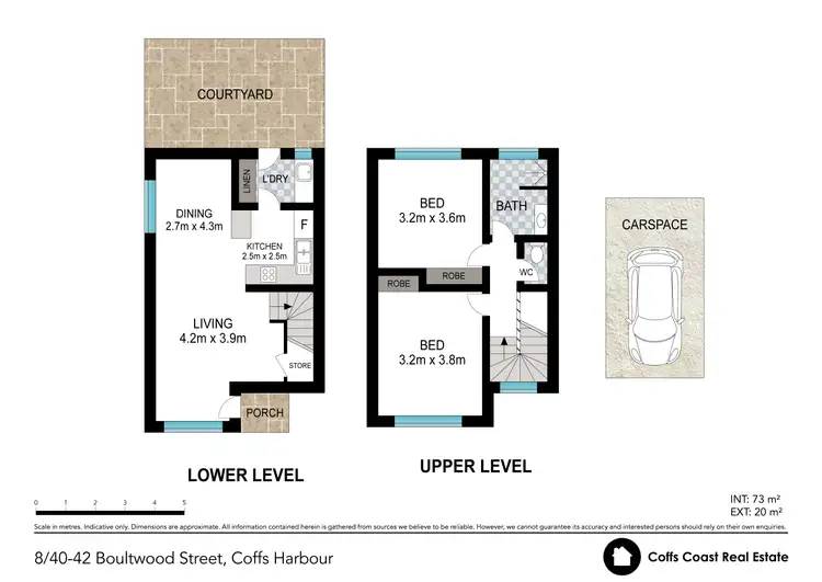 Floorplan of Homely townhouse listing, 8/40-42 Boultwood St, Coffs Harbour NSW 2450