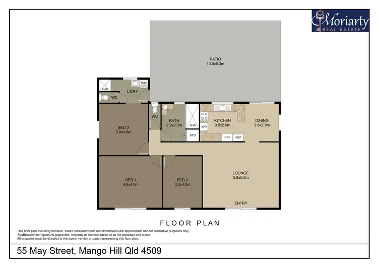 Floorplan of Homely house listing, 55 May St, Mango Hill QLD 4509