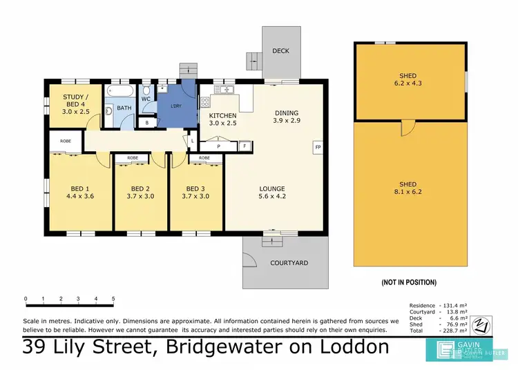 Floorplan of Homely house listing, 39 Lily St, Bridgewater on Loddon VIC 3516