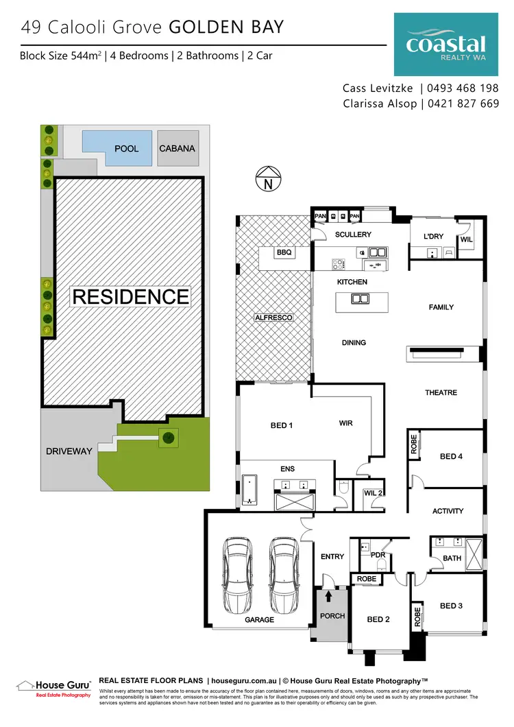 Floorplan of Homely house listing, 49 Calooli Gr, Golden Bay WA 6174