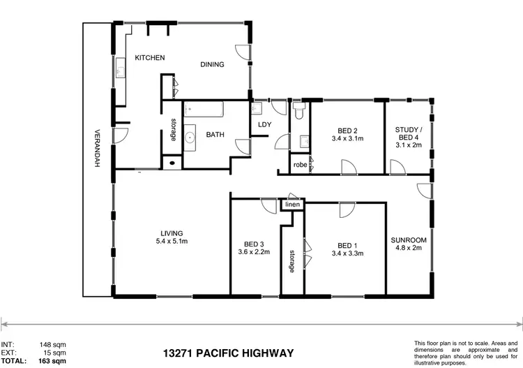 Floorplan of Homely house listing, 13271 Pacific Hwy, Coolongolook NSW 2423
