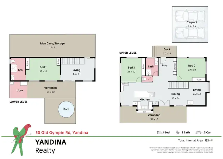 Floorplan of Homely house listing, 50 Old Gympie Rd, Yandina QLD 4561