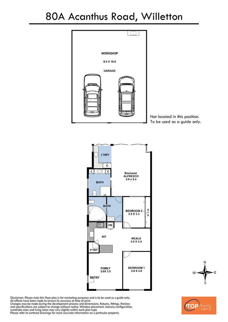 Floorplan of Homely house listing, 80A Acanthus Road, Willetton WA 6155