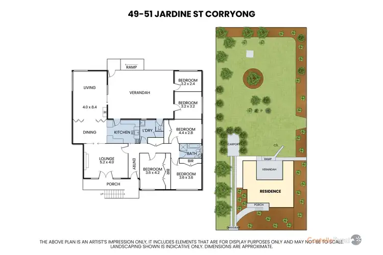 Floorplan of Homely house listing, 49-51 Jardine St, Corryong VIC 3707