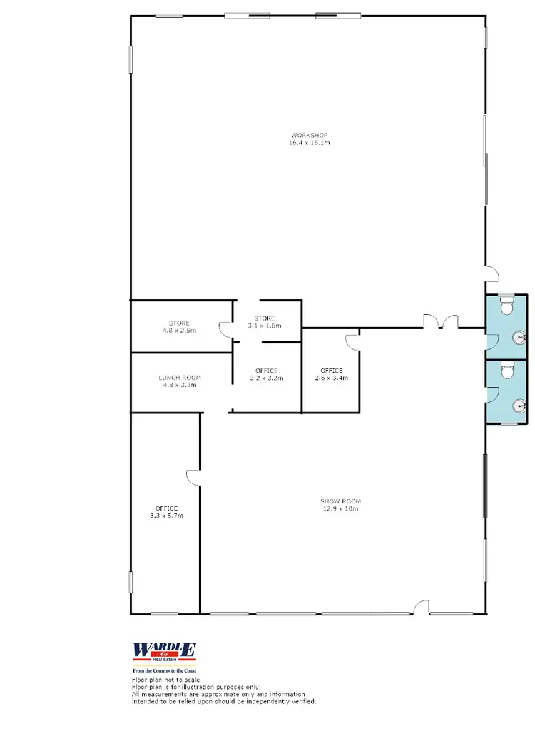 Floorplan of Homely warehouse listing, 21 Fifth St, Orroroo SA 5431
