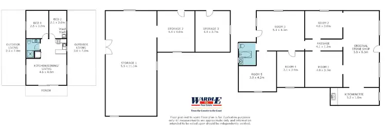 Floorplan of Homely house listing, 22 Gladstone St, Gladstone SA 5473