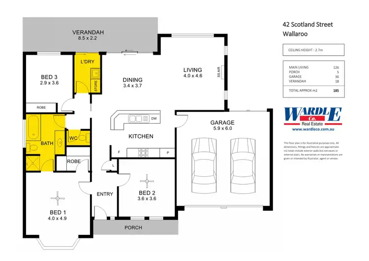 Floorplan of Homely house listing, 42 Scotland St, Wallaroo SA 5556