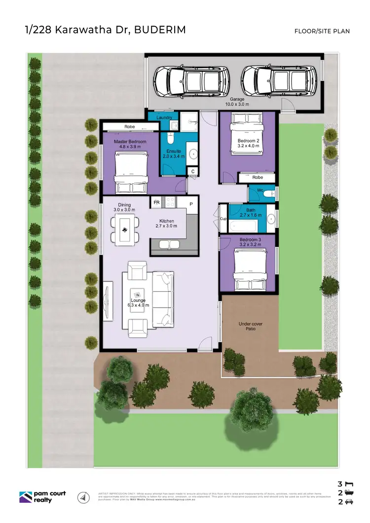 Floorplan of Homely unit listing, Unit 1/228 Karawatha Dr, Buderim QLD 4556