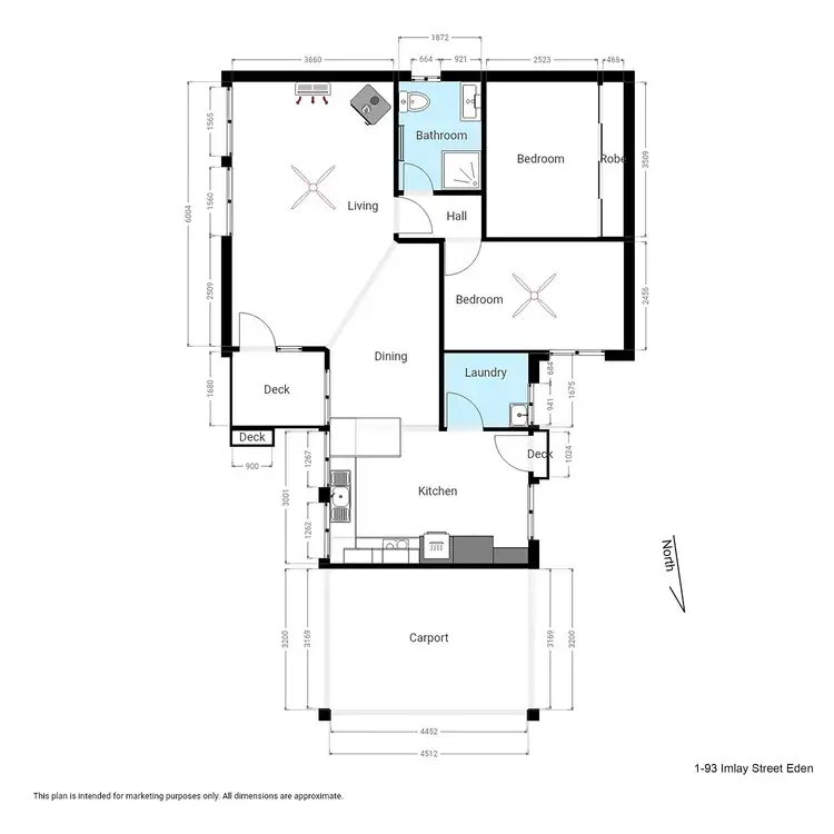 Floorplan of Homely unit listing, Unit 1/93 Princes Hwy, Eden NSW 2551