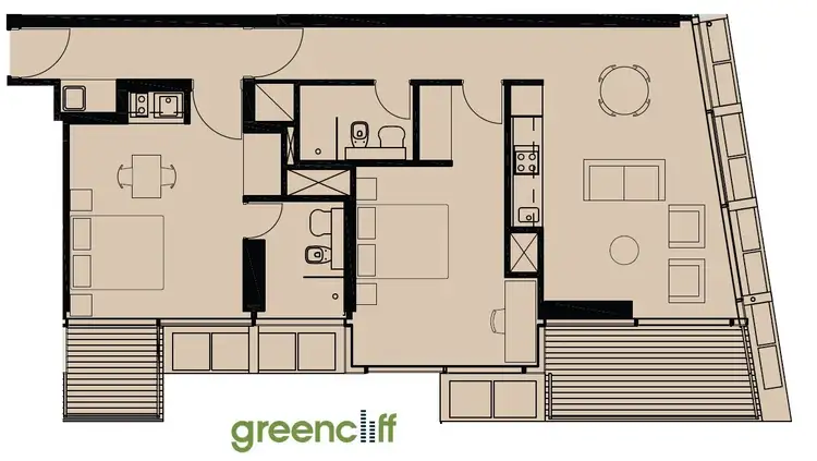Floorplan of Homely apartment listing, E2310/3 Carlton St, Chippendale NSW 2008