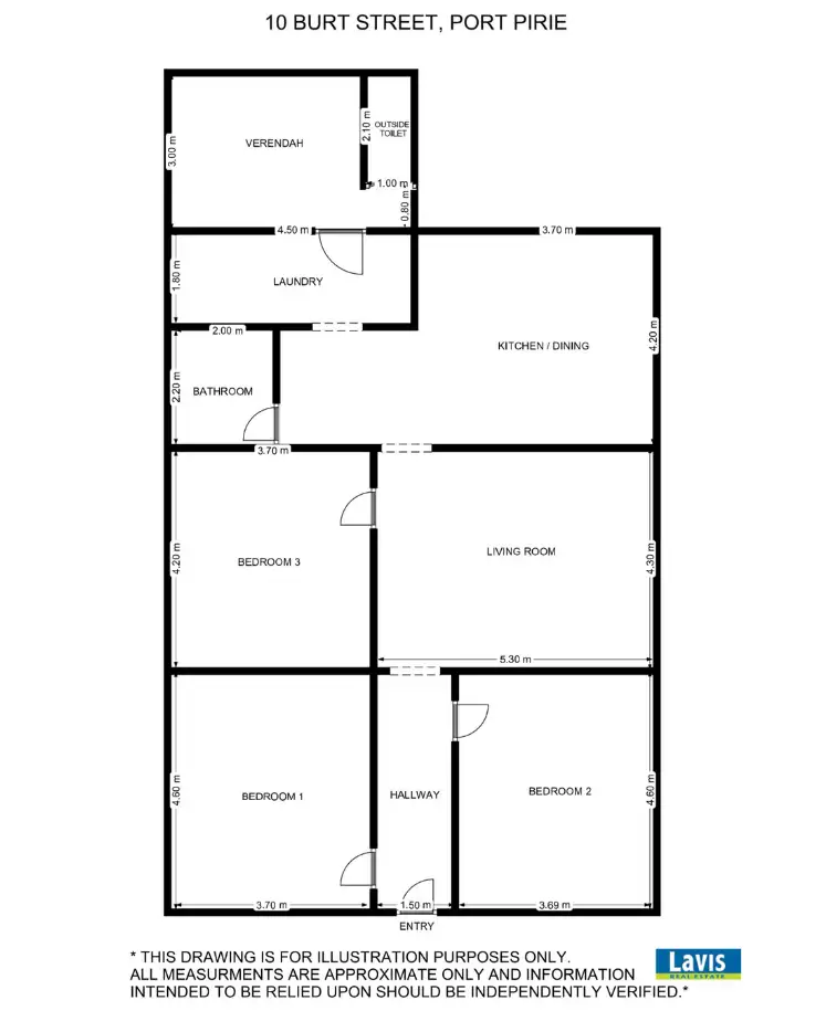 Floorplan of Homely house listing, 10 Burt Street, Port Pirie SA 5540