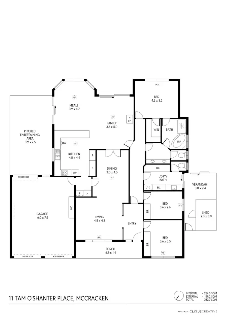 Floorplan of Homely house listing, 11 Tam O'Shanter Pl, Mccracken SA 5211