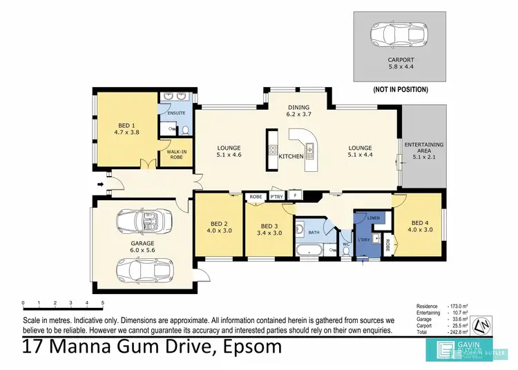 Floorplan of Homely house listing, 17 Manna Gum Dr, Epsom VIC 3551