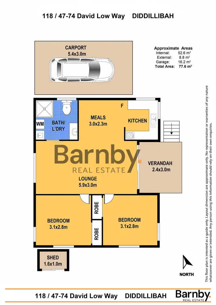 Floorplan of Homely villa listing, 118/48-74 David Low Way, Diddillibah QLD 4559