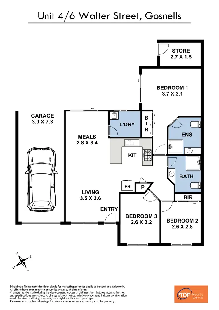 Floorplan of Homely villa listing, Unit 4/6 Walter Street, Gosnells WA 6110